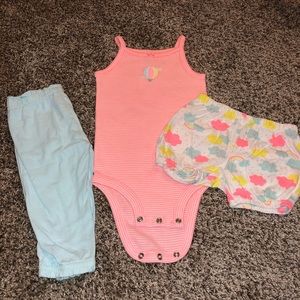 5/$15 Carter’s outfit w/onesie tank, shorts & pant